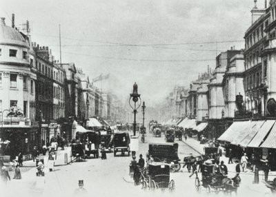 252-260 Regent Street, Westminster: looking north to Oxford Circus, 1890 by English Photographer