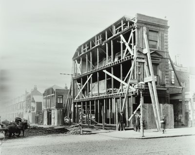 85 Stoke Newington Road: corner of Stoke Newington Road and Prince George Road, 1897 by English Photographer