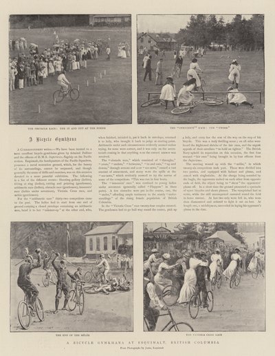 A Bicycle Gymkhana at Esquimalt, British Columbia by English Photographer