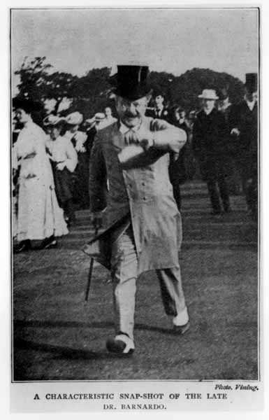 A Characteristic Snap-Shot of the Late Dr Barnado (1845-1905) by English Photographer