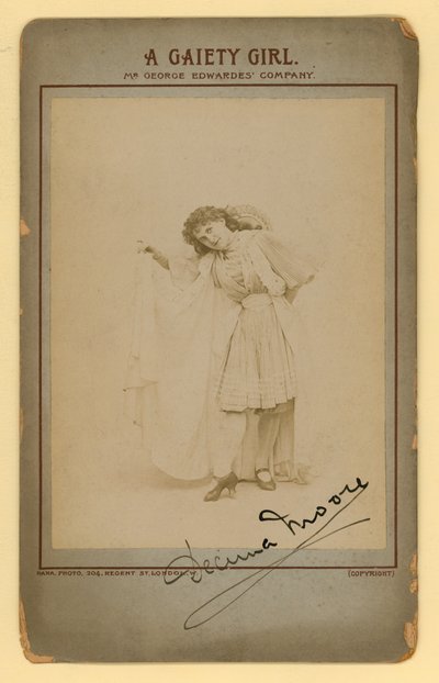 A Gaiety Girl - Decima Moore by English Photographer