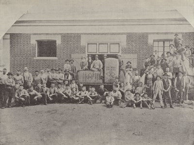 A Group of Shearers by English Photographer