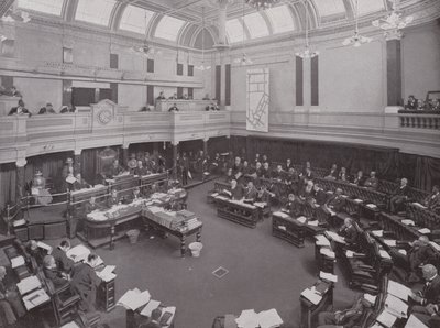 A Meeting of the London County Council by English Photographer