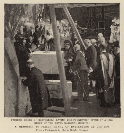 A Memorial to Prince Henry of Battenberg at Ventnor by English Photographer