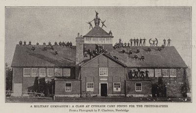 A Military Gymnasium, a Class at Curragh Camp Posing for the Photographer by English Photographer