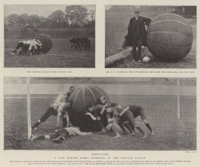 A New Winter Game, Pushball at the Crystal Palace by English Photographer