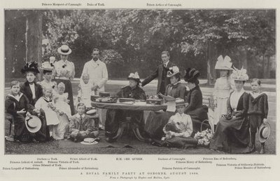 A Royal Family Party at Osborne, August 1898 by English Photographer