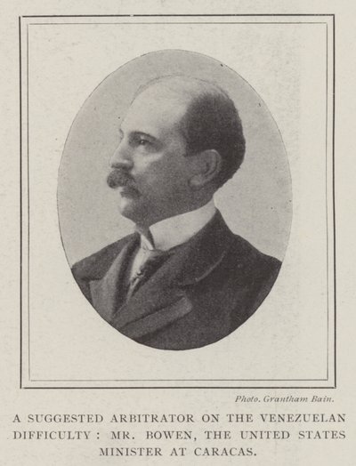 A Suggested Arbitrator on the Venezuelan Difficulty, Mr Bowen, the United States Minister at Caracas by English Photographer