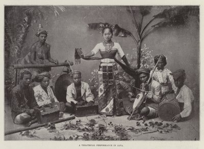 A Theatrical Performance in Java by English Photographer