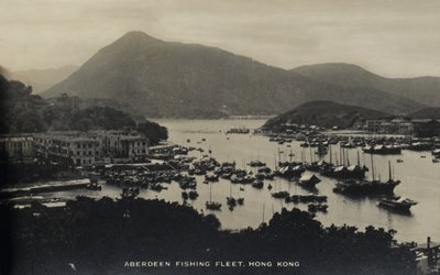 Aberdeen Fishing Fleet, Hong Kong, from an album of photographs relating to the service of Pte H. Chick, 1940 by English Photographer