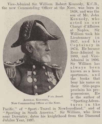 Admiral Kennedy, New Commanding Officer at the Nore by English Photographer