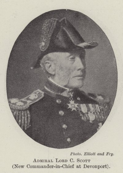 Admiral Lord C Scott, New Commander-in-Chief at Devonport by English Photographer