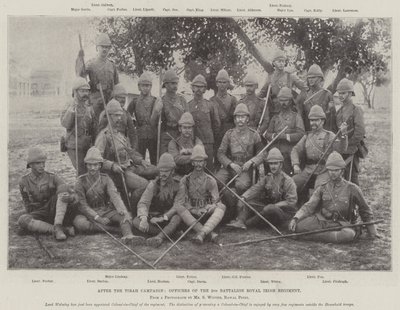 After the Tirah Campaign, Officers of the 2nd Battalion Royal Irish Regiment by English Photographer