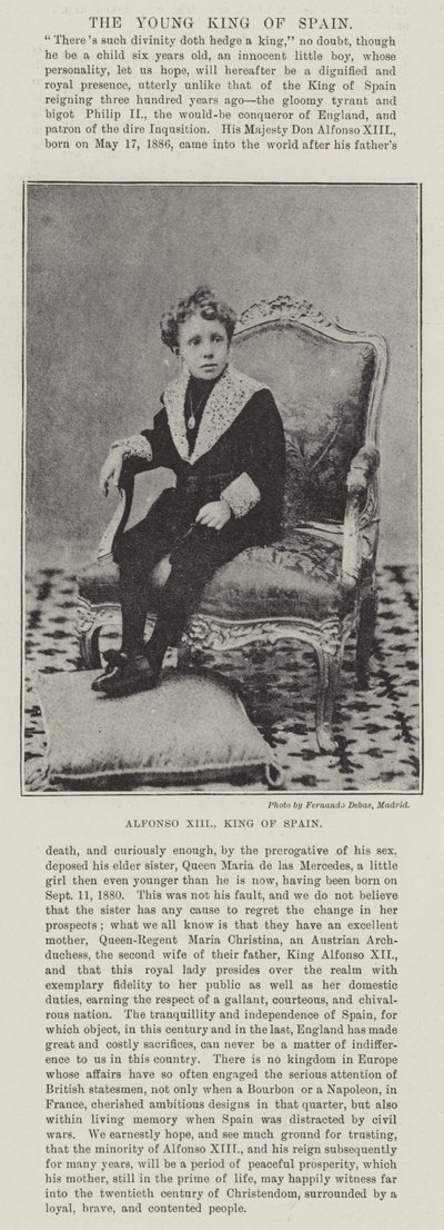 Alfonso XIII, King of Spain by English Photographer