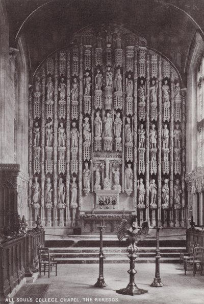 All Souls College Chapel, The Reredos by English Photographer