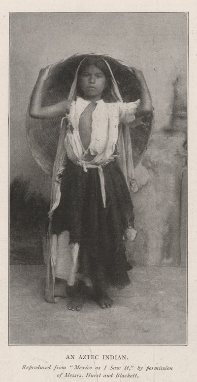 An Aztec Indian by English Photographer