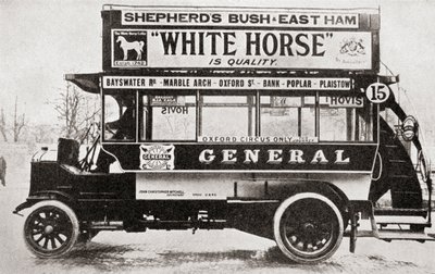 An omnibus, c.1910, from The Story of Twenty Five Years, published 1935 by English Photographer
