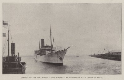 Arrival of the Steam-Ship Port Morant at Avonmouth with Cargo of Fruit by English Photographer