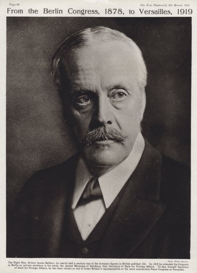 Arthur Balfour, British Conservative Politician and Prime Minister by English Photographer