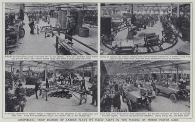 Assembling, How division of labour plays its many parts in the making of Morris Motor Cars by English Photographer