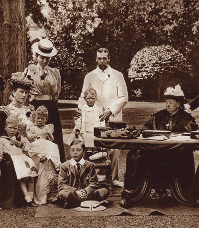 At Osborne House, Isle of Wight, with Queen Victoria by English Photographer