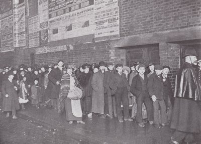 At the Gallery Door of the Standard Theatre, Shoreditch by English Photographer