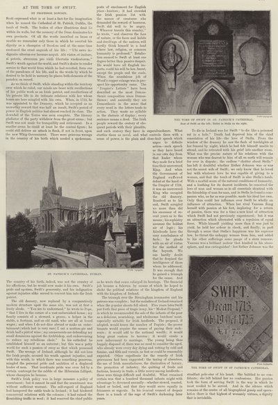 At the Tomb of Swift by English Photographer