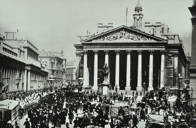 Bank of England, Threadneedle Street, City of London, 1890 by English Photographer