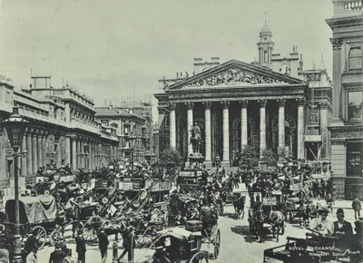 Bank of England, Threadneedle Street, City of London, 1890 by English Photographer