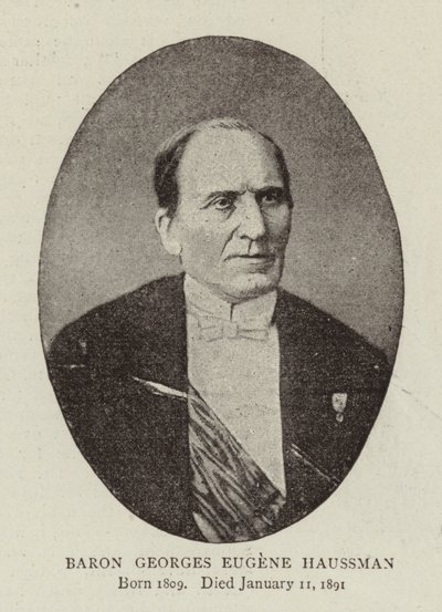 Baron Georges Eugene Haussman by English Photographer