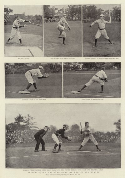 Baseball, the National Game of the United States by English Photographer