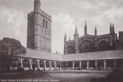 Bell Tower and Cloisters, New College, Oxford by English Photographer