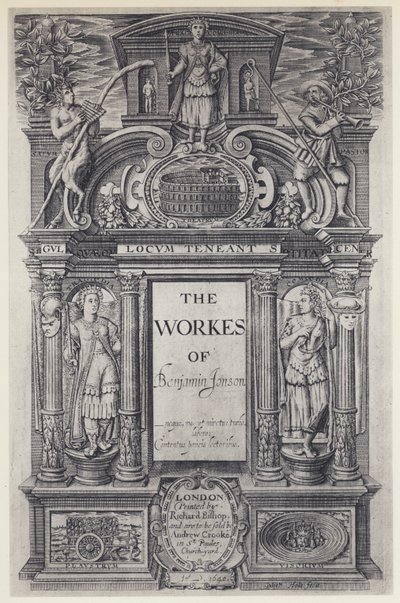 Ben Jonson, The Workes, W Stansby 1616 by English Photographer
