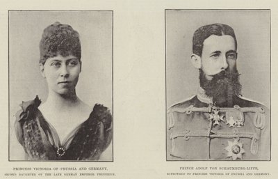 Betrothal of Princess Victoria of Prussia by English Photographer