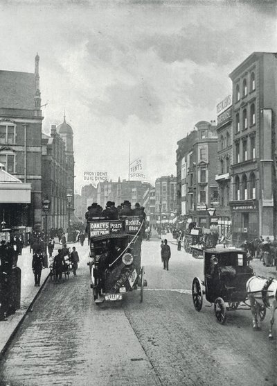 Bishopsgate Street, looking East from near Liverpool Street by English Photographer