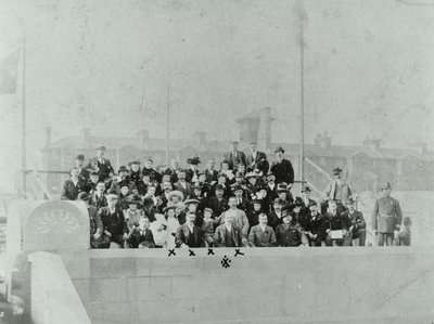 Blackwall Tunnel: Crowd Gathered at the Opening Ceremony, 1897 by English Photographer