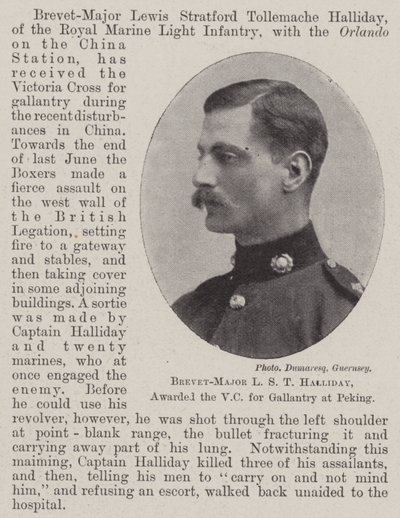 Brevet-Major L S T Halliday, awarded the VC for Gallantry at Peking by English Photographer