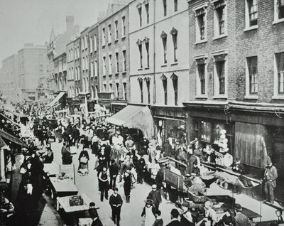Brick Lane Market: general view, 1895 by English Photographer