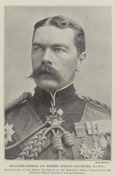 Brigadier-General Sir Herbert Horatio Kitchener, KCMG by English Photographer