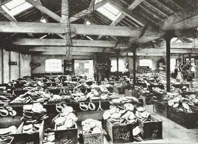 Bull Wharf, Interior of the Shell Warehouse, London, 1890 by English Photographer
