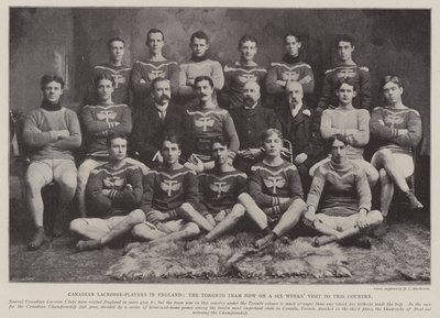Canadian Lacrosse-Players in England, the Toronto Team Now on a Six Weeks Visit to This Country by English Photographer