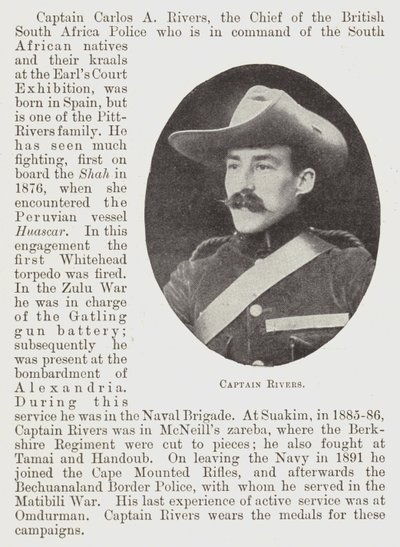 Captain Rivers by English Photographer