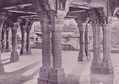 Carved Pillars, Panch Mahal, Fatehpur Sikri by English Photographer