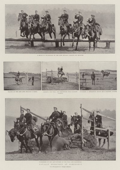 Cavalry Exercises at Aldershot by English Photographer