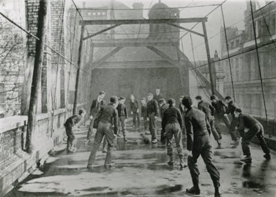 City school football pitch in 1902 by English Photographer