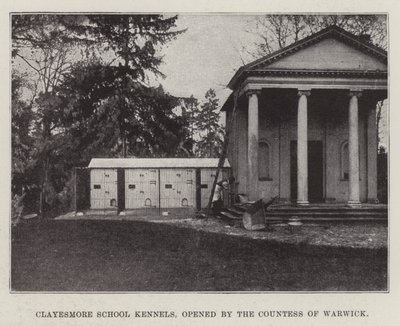 Clayesmore School, Kennels, Opened by the Countess of Warwick by English Photographer