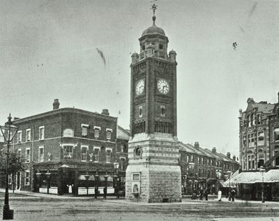 Clock Tower, The Broadway, Crouch End, 1890 by English Photographer