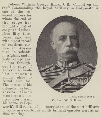 Colonel W G Knox by English Photographer