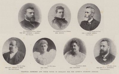 Colonial Premiers and Their Wives in England for the Queen