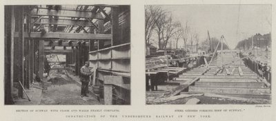 Construction of the Underground Railway in New York by English Photographer